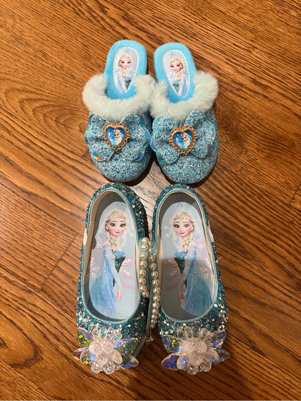 Lot Bundle Two Elsa Frozen Princes Shoes Girls 29